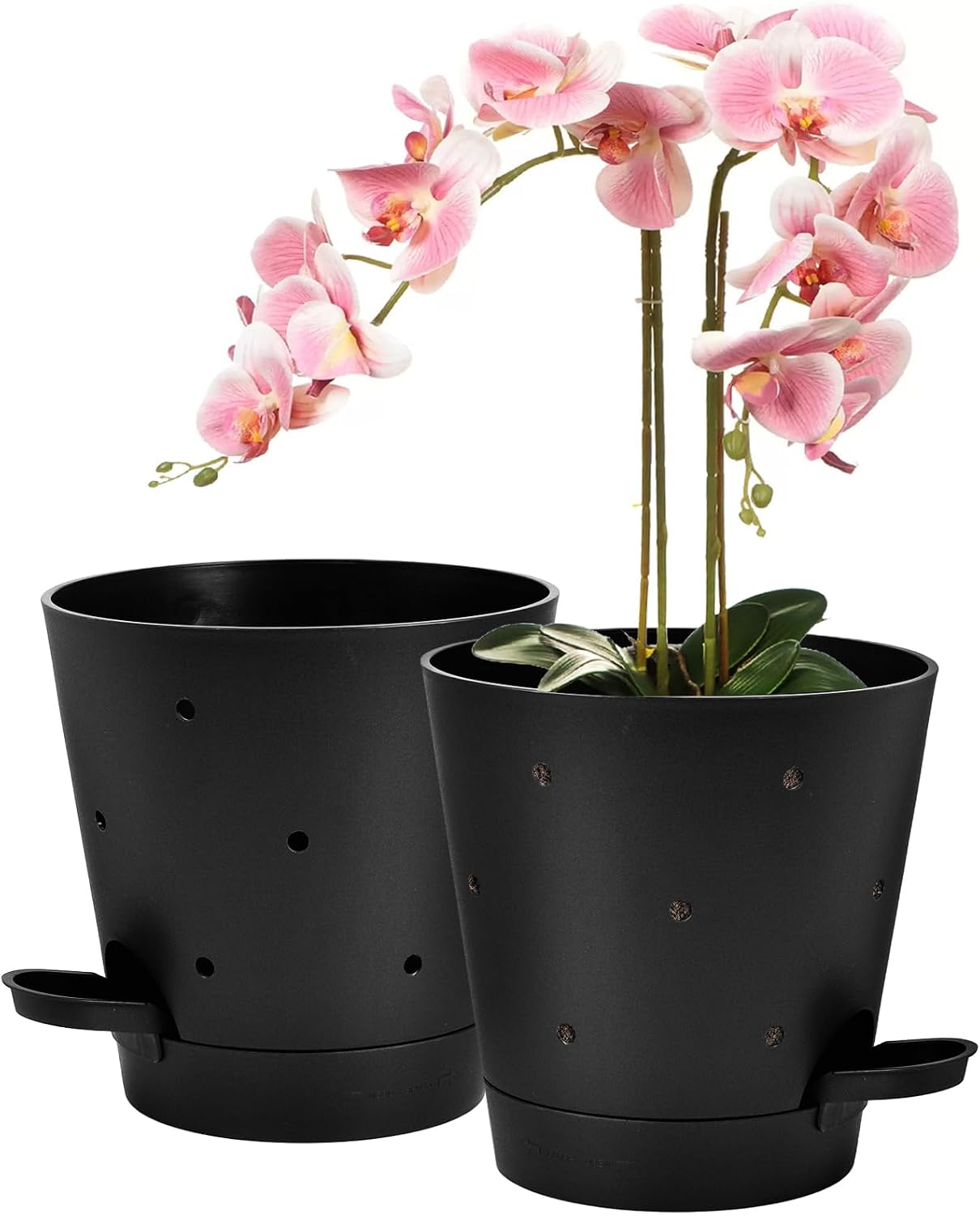 Orchid Pot, 6 Inch Orchid Pots with Holes, 3 Pack Self Watering Plant Pots - Image 8